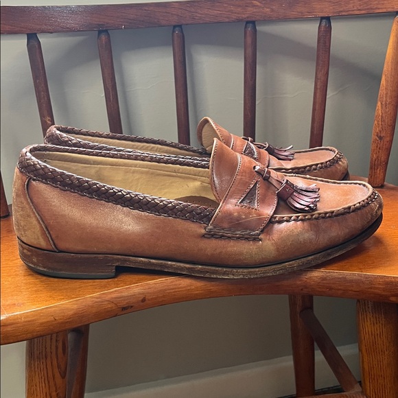 Allen Edmonds Leather Tassel Loafers Size 12 - Picture 4 of 10